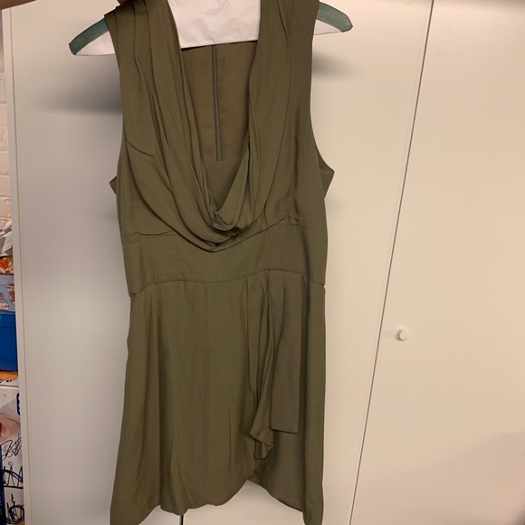 French Connection Olive Green Dress - Picture 11 of 14